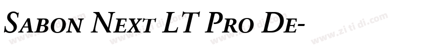 Sabon Next LT Pro De字体转换